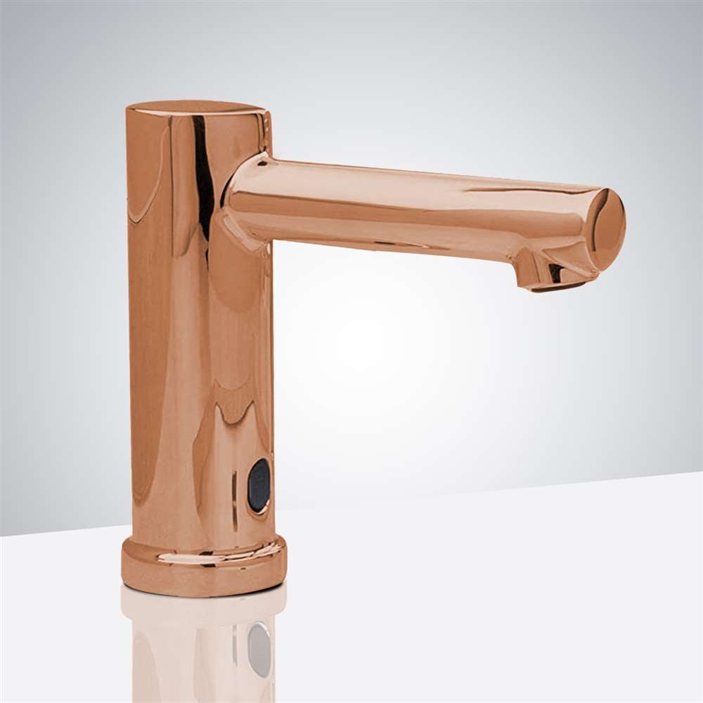 Carpi Freestanding Rose Gold Finish Commercial Automatic Sensor Faucet